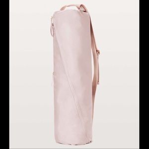 Lululemon misty pink yoga mat bag